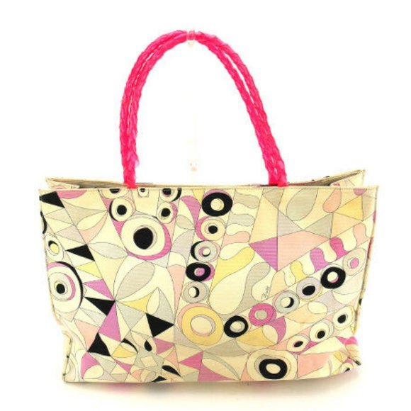 Authentic Emilio Pucci Tote bag Multicolor Pink Woman - Picture 2 of 6